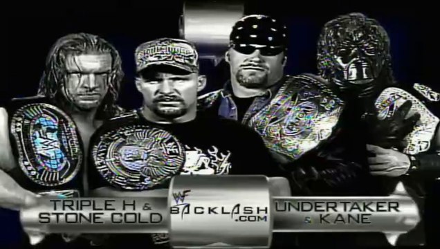 WWF Backlash 2001 - Triple H & Stone Cold Steve Austin vs Kane & The Undertaker (Winner Takes All Match)