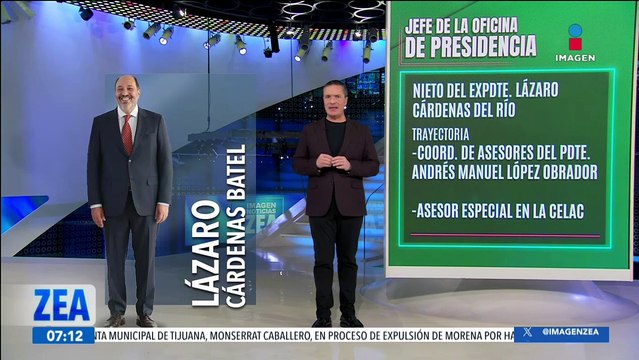 Claudia Sheinbaum nombra a Lázaro Cárdenas Batel como jefe de la Oficina de la Presidencia