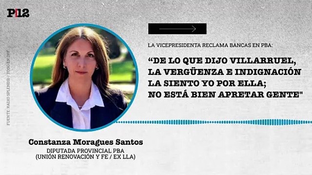 Moragues Santos dijo sentir vergüenza e indignación por el apriete a renunciar a su banca que recibió de Villarruel