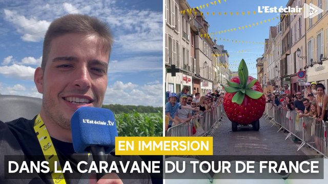 En immersion avec notre journaliste dans la caravane publicitaire du Tour de France 2024