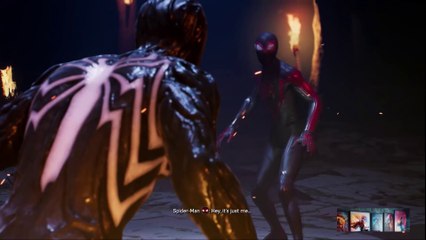 Miles Morales Vs Peter Parker Fight Scene - Marvel's Spider-Man 2 PS5