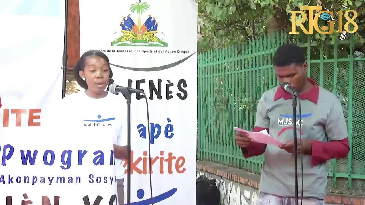 MJSAC lanse Pwogram Akonpayman Sosyal Jèn yo pou lapè yon mwa avan  jounen entènasyonal jenès.