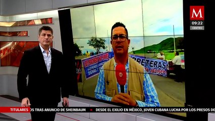 Bloquean carretera Jiquilpan-Manzanillo en demanda de que sea reparada