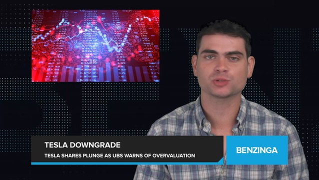 Tesla Shares Plunge as UBS Downgrades Stock, Warns of Overvaluation on AI Optimism