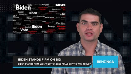 Biden Stands Firm on His Reelection Bid, Says He Won't Drop Out Unless Polling Data Shows 'There's No Way You Can Win'