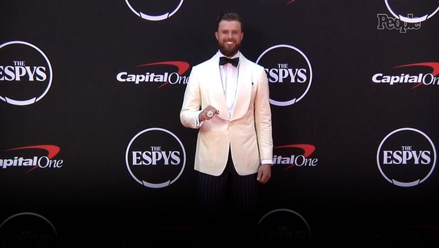 Harrison Butker Steps Out Solo on the 2024 ESPY Awards Red Carpet Exactly 2 Months After Controversial Speech
