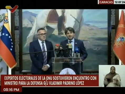 Min. Vladimir Padrino López sostuvo encuentro con expertos electorales de la ONU