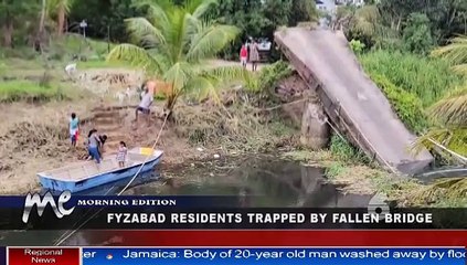 FYZABAD FAMILIES STILL TRAPPED BEHIND BRIDGE