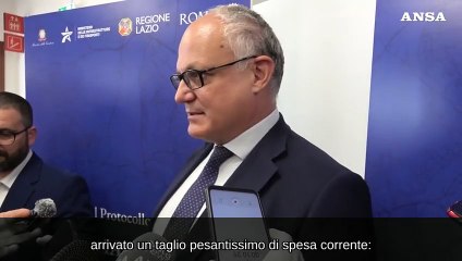 Roma, Gualtieri: "Tagliati 28 milioni di risorse per i servizi essenziali"