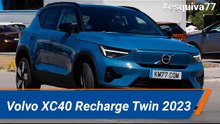 Volvo XC40 Recharge Twin 2023 - Maniobra de esquiva (moose test) y eslalon | km77.com