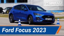 Ford Focus 2023 - Maniobra de esquiva (moose test) y eslalon | km77.com