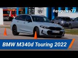 BMW M340d Touring 2023 - Maniobra de esquiva (moose test) y eslalon | km77.com