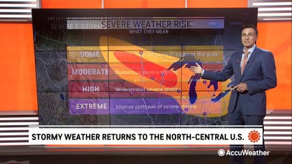 Stormy weather returns to the Upper Midwest