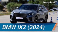BMW iX2 2024 - Maniobra de esquiva (moose test) y eslalon | km77.com