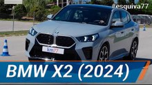BMW X2 2024 - Maniobra de esquiva (moose test) y eslalon | km77.com