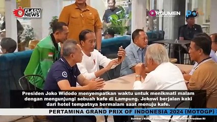 Presiden Jokowi Menikmati Malam Santai Di Kafe Dan Sapa Warga Di Lampung