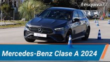 Mercedes-Benz Clase A 250 e (2024) - Maniobra de esquiva  (moose test) y eslalon | km77.com