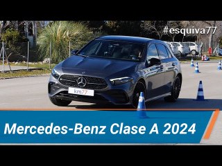 Mercedes-Benz Clase A 250 e (2024) - Maniobra de esquiva  (moose test) y eslalon | km77.com