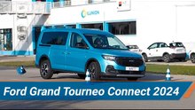 Ford Grand Tourneo Connect 2024 - Maniobra de esquiva (moose test) y eslalon | km77.com