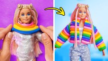 STUNNING BARBIE DOLL MAKEOVER IDEAS ✨ DIY Doll Hacks & Crafts