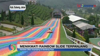 Menikmati Wahana Rainbow Slide Terpanjang di Bandung