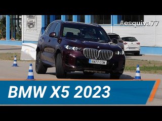 BMW X5 2023 - Maniobra de esquiva (moose test) y eslalon | km77.com