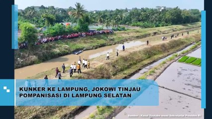 Kunker Ke Lampung, Jokowi Tinjau Pompanisasi Di Lampung Selatan