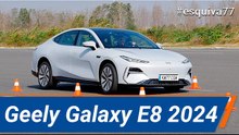 Geely Galaxy E8 2024 - Maniobra de esquiva (moose test) y eslalon | km77.com