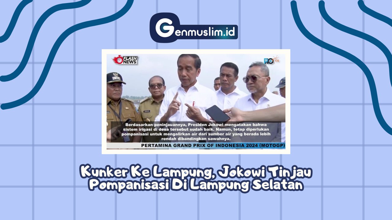 KunKer ke Lampung, Presiden Jokowi Tinjau Pompanisasi di Lampung Selatan