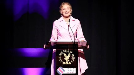Sharon Stone Talks Hollywood Philanthropy at THR's Social Impact Summit | THR Video