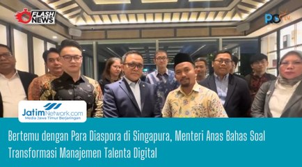 Bertemu dengan Para Diaspora di Singapura, Menteri Anas Bahas Soal Transformasi Manajemen Talenta Digital