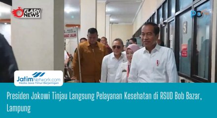 Presiden Jokowi Tinjau Langsung Pelayanan Kesehatan di RSUD Bob Bazar, Lampung