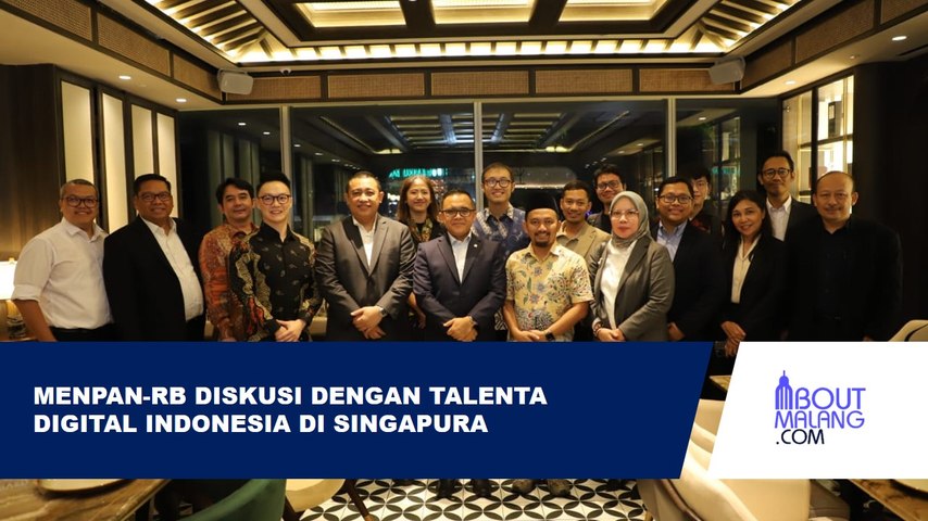 MINTA MASUKAN UNTUK TRANSFORMASI DIGITAL, MENPAN-RB AJAK DIALOG DIASPORA INDONESIA DI SINGAPURA