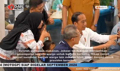 Sapa Warga di Lampung, Presiden Jokowi Jalan Kaki dari Hotel Nikmati Malam di Kafe