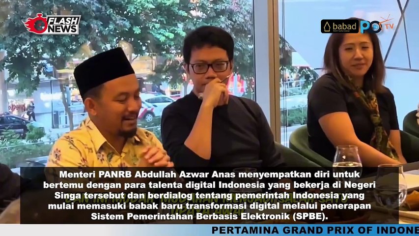 Menteri PANRB, Abdullah Azwar Anas Bahas Transformasi Manajemen Talenta Digital dengan Diaspora Singapura