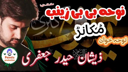 مُکانڑ ،جھلینڑ مُکانڑاں آئے ہیں ،  سرائیکی نوحہ  بی بی زینب سلام اللہ علیہا ، نوحہ خوان ذیشان حیدر جعفری  Mukaaanrh, saraiky noha, Zeeshan Haider Jaffary,