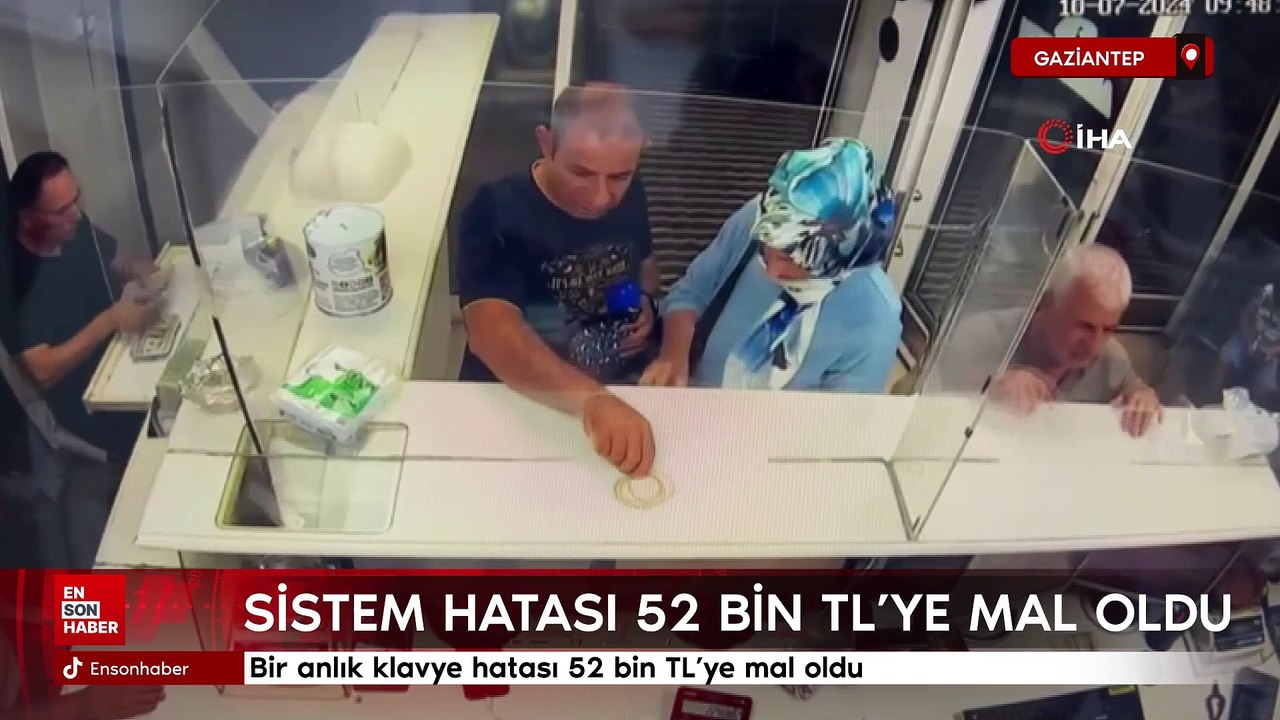 Gaziantep'te klavye hatası 52 bin TL'ye mal oldu