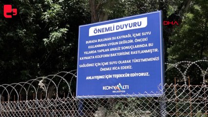 Bakterili kaynak suyunun çevresi kapatıldı, inanmayıp teli kestiler