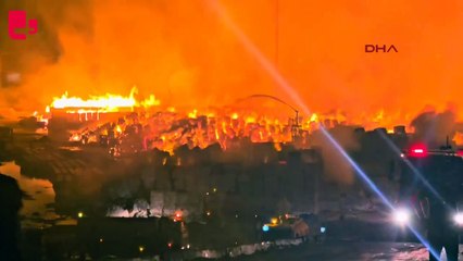 Aydın'da kağıt fabrikasında yangın