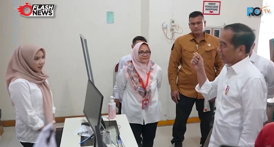 Presiden Jokowi Tinjau Pelayanan Kesehatan di RSUD Bob Bazar Lampung Selatan