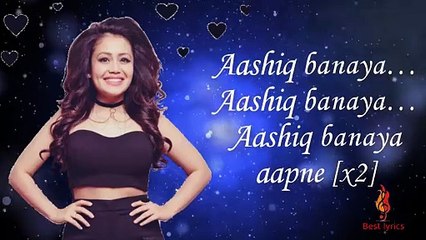 Neha Kakkar's Romantic Hit: Aashiq Banaya Aapne Lyrics 🎶
