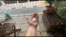 Grandine a Milano, chicchi grossi come albicocche