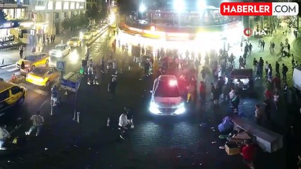 Taksim Meydanı'nda polise direnen kadınların hastanede çıkardığı olaylar görüntülendi