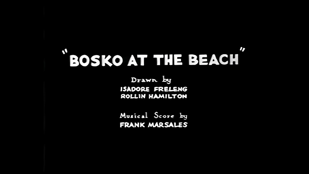 Looney Tunes short 36 - bosko at the beach