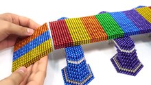 ASMR - How To Make Suspension Bridge Model from Magnetic Balls 100% Satisfied