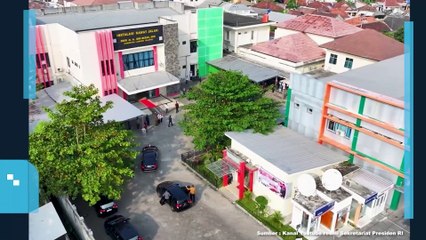 Presiden Jokowi Tinjau Pelayanan Kesehatan di RSUD BOB BAzar, Lampung