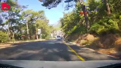 Muğla'da 11 yaşındaki çocuğun öldüğü kaza anı araç kamerasında