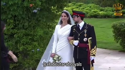 في ذكرى زواجهما: لقطات جديدة من زفاف الأمير الحسين ورجوة