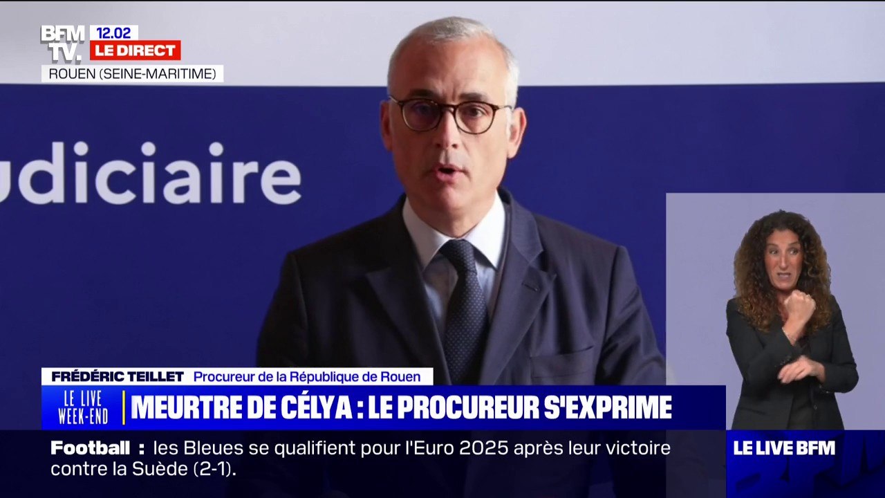 Mort de Célya: "J'ai immédiatement ouvert une enquête pour tentative d'homicide sur conjoint, enlèvement et séquestration de mineur de moins de 15 ans", annonce le procureur