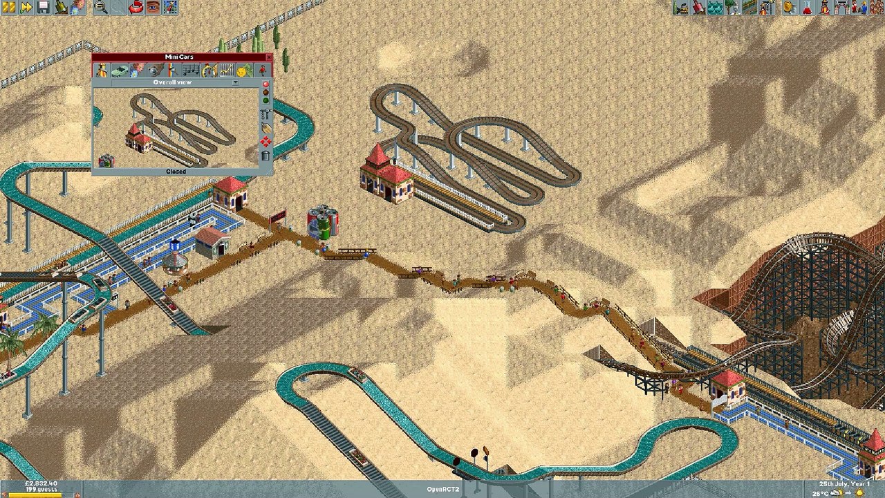 Rollercoaster Tycoon Video Game – [Let's Play] Dynamite Dunes – RCT Games Series Episode 2